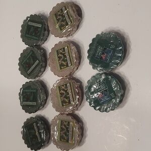 Yankee Candle Wax Tart LotX10 Balsam&Cedar Holiday Bayberry Magical Forest